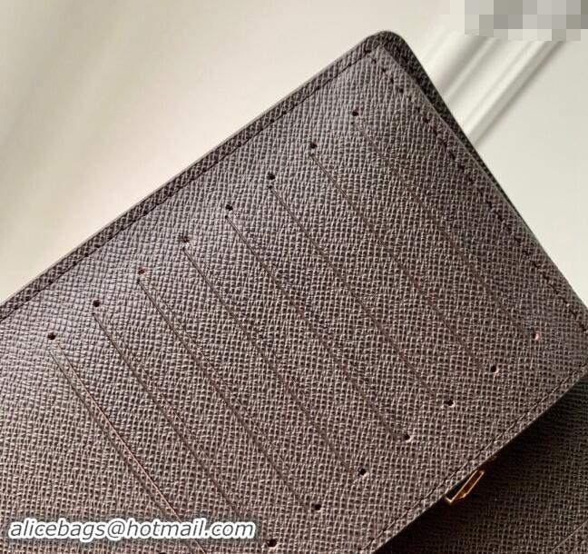 New Fashion Louis Vuitton Brazza Wallet in Monogram Craggy Canvas M83335 Chocolate Brown 2024