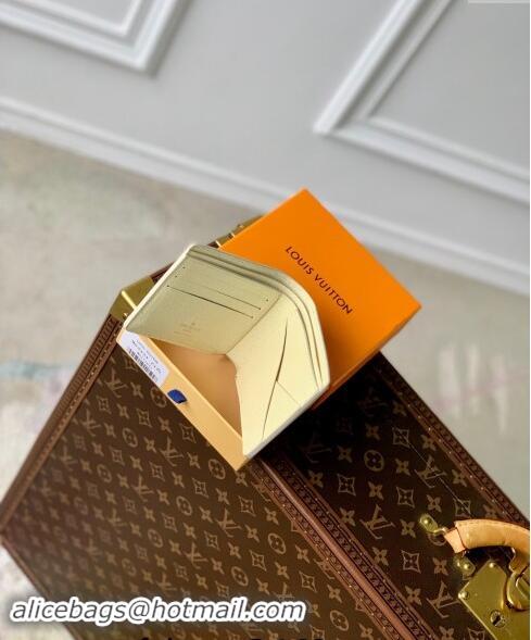 Free Shipping Louis Vuitton Multiple Wallet in Monogram Craggy Canvas M83334 Vanilla White 2024