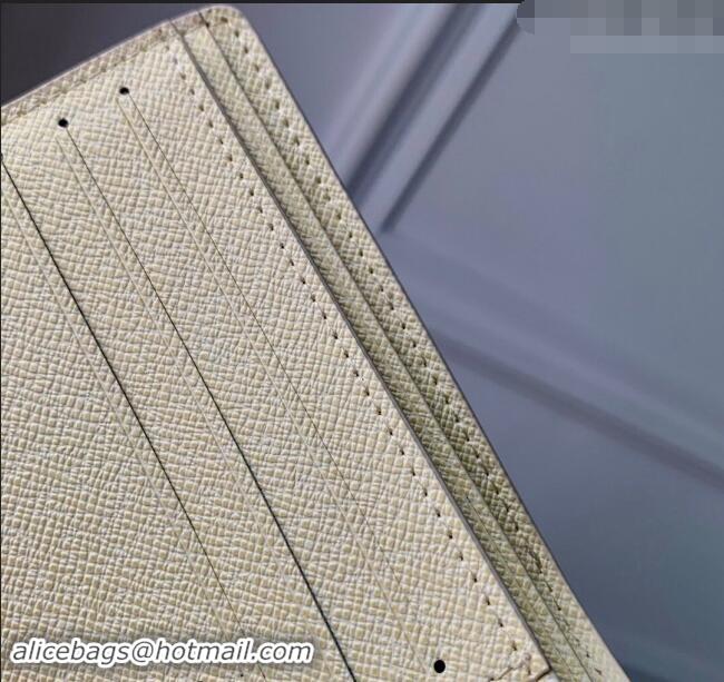 Free Shipping Louis Vuitton Multiple Wallet in Monogram Craggy Canvas M83334 Vanilla White 2024