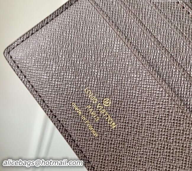 Top Grade Louis Vuitton Multiple Wallet in Monogram Craggy Canvas M83334 Chocolate Brown 2024