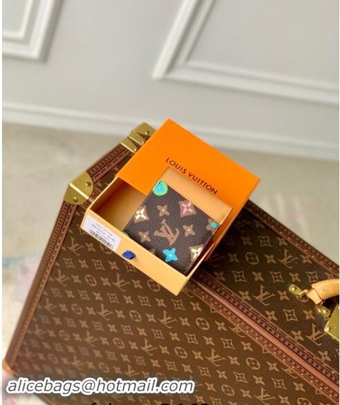 Top Grade Louis Vuitton Multiple Wallet in Monogram Craggy Canvas M83334 Chocolate Brown 2024