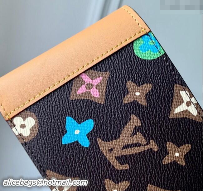 Top Grade Louis Vuitton Multiple Wallet in Monogram Craggy Canvas M83334 Chocolate Brown 2024