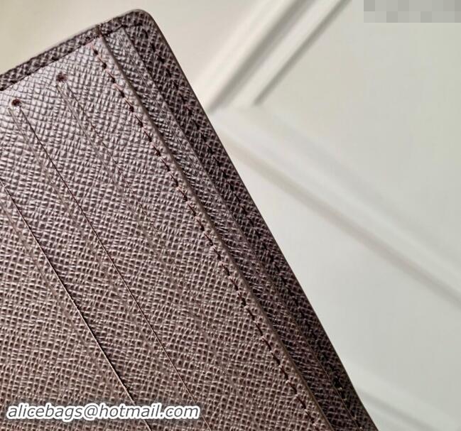 Top Grade Louis Vuitton Multiple Wallet in Monogram Craggy Canvas M83334 Chocolate Brown 2024