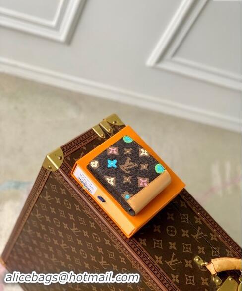 Top Grade Louis Vuitton Multiple Wallet in Monogram Craggy Canvas M83334 Chocolate Brown 2024