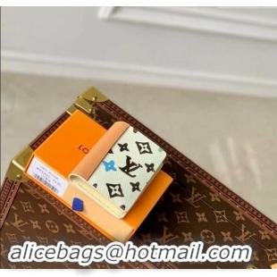 Promotional Louis Vuitton Pocket Organizer Wallet in Monogram Craggy Canvas M83336 Vanilla White 2024