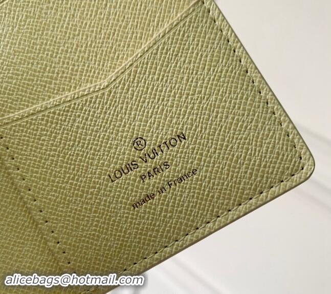 Promotional Louis Vuitton Pocket Organizer Wallet in Monogram Craggy Canvas M83336 Vanilla White 2024