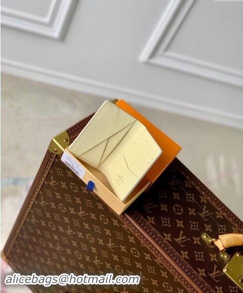 Promotional Louis Vuitton Pocket Organizer Wallet in Monogram Craggy Canvas M83336 Vanilla White 2024