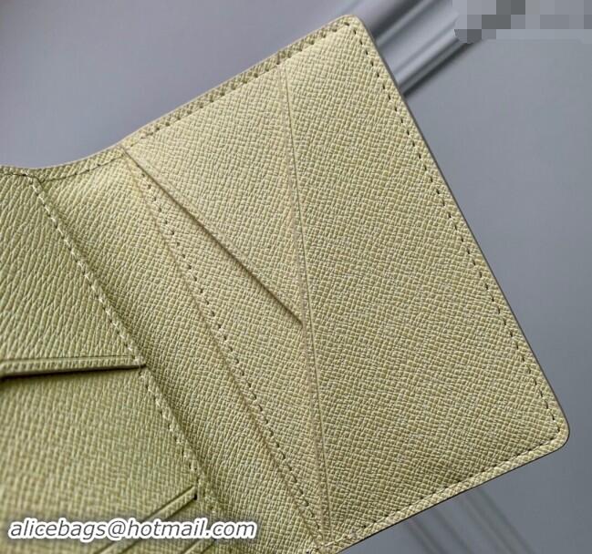 Promotional Louis Vuitton Pocket Organizer Wallet in Monogram Craggy Canvas M83336 Vanilla White 2024