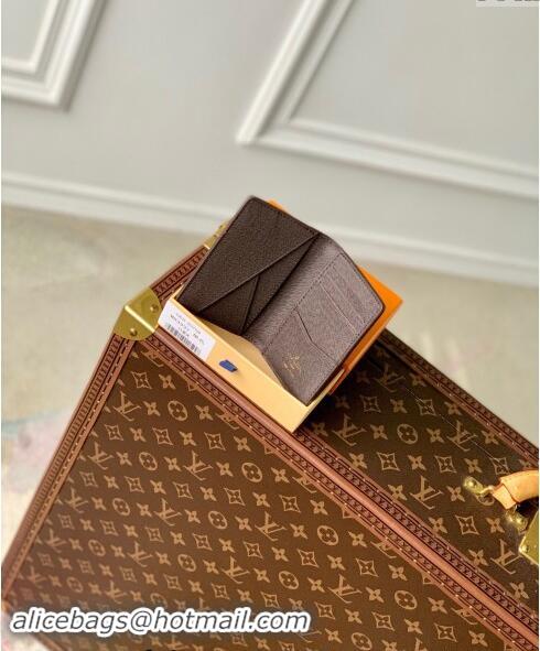 Top Quality Louis Vuitton Pocket Organizer Wallet in Monogram Craggy Canvas M83336 Chocolate Brown 2024