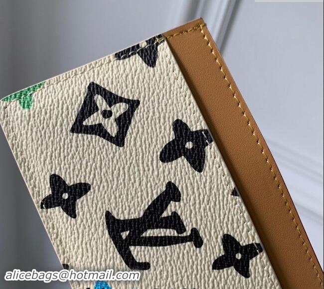 Most Popular Louis Vuitton Card Holder in Monogram Craggy Canvas M83348 Vanilla White 2024