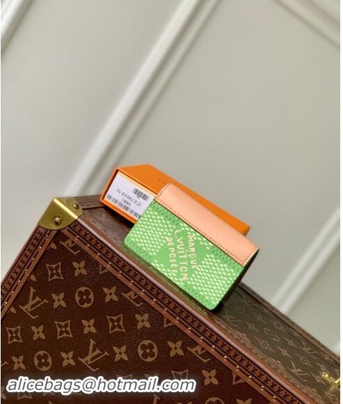 Trendy Design Louis Vuitton Pocket Organizer Wallet in Damier Golf Canvas N40632 Green 2024