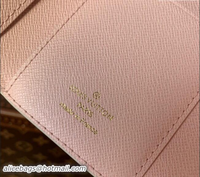 Top Quality Louis Vuitton Victorine Wallet in Damier Giant Canvas N40638 Peach Pink 2024