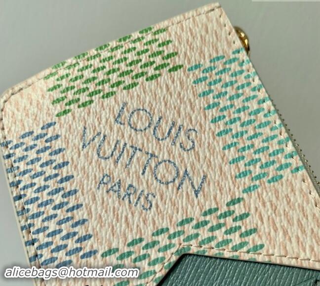 Promotional Louis Vuitton Romy Card Holder in Damier Giant Canvas N40639 Pistachio Green 2024