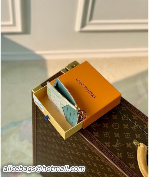 Promotional Louis Vuitton Romy Card Holder in Damier Giant Canvas N40639 Pistachio Green 2024