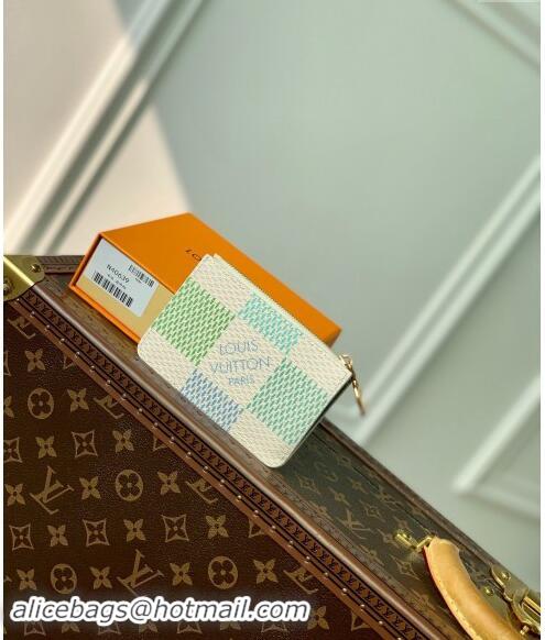 Promotional Louis Vuitton Romy Card Holder in Damier Giant Canvas N40639 Pistachio Green 2024