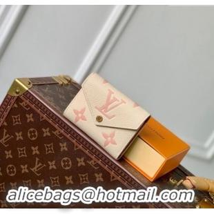 Well Crafted Louis Vuitton Victorine Wallet in Bicolor Monogram Empreinte Leather M80968 Pink 2024