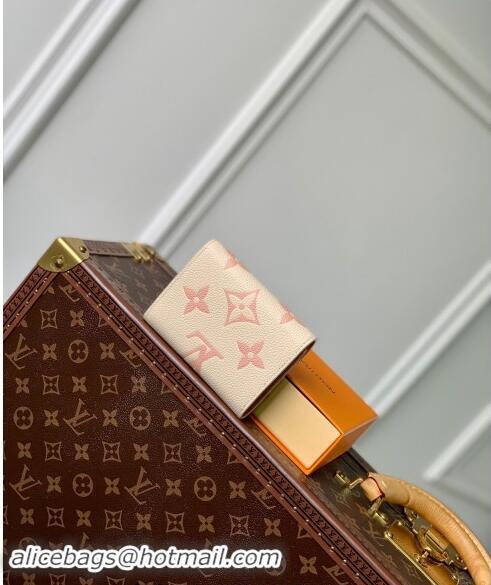 Well Crafted Louis Vuitton Victorine Wallet in Bicolor Monogram Empreinte Leather M80968 Pink 2024