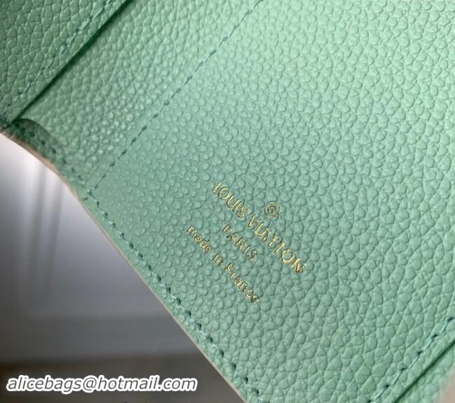 Top Grade Louis Vuitton Victorine Wallet in Bicolor Monogram Empreinte Leather M80968 Green 2024