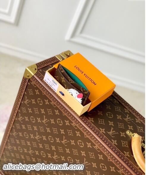 Luxury Cheap Louis Vuitton Card Holder Wallet in Monogram Canvas with Zebra M11448 2024 Animal Objects