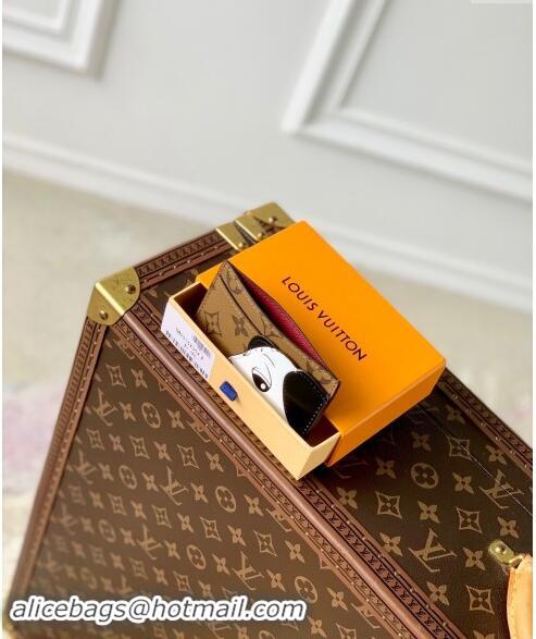 Well Crafted Louis Vuitton Card Holder Wallet in Monogram Canvas with Gog M83691 2024 Animal Objects