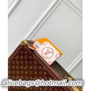 Buy Discount Louis Vuitton Zippy Coin Purse Wallet in Monogram Tiles Canvas M83658 Coral Pink 2024