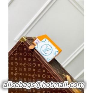 Promotional Louis Vuitton Zippy Coin Purse Wallet in Monogram Tiles Canvas M83658 Lagoon Blue 2024