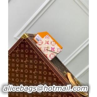 Buy Fashionable Louis Vuitton Victorine Wallet in Monogram Tiles Canvas M83623 Coral Pink 2024