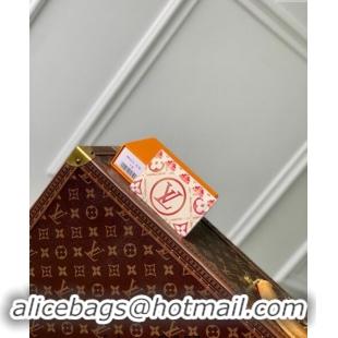 Best Price Louis Vuitton Card Holder Wallet in Monogram Tiles Canvas M83625 Coral Pink 2024