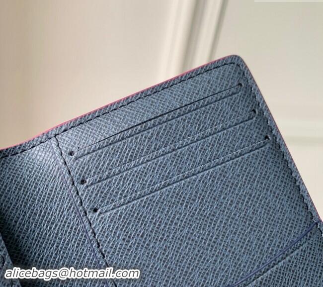 Top Quality Louis Vuitton Pocket Organizer Wallet in Monogram Surfin' Canvas M83498 Pink 2024