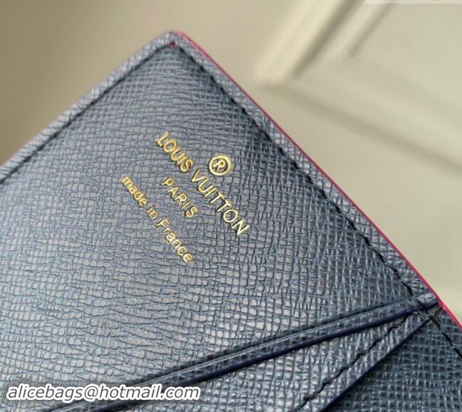 Top Quality Louis Vuitton Pocket Organizer Wallet in Monogram Surfin' Canvas M83498 Pink 2024