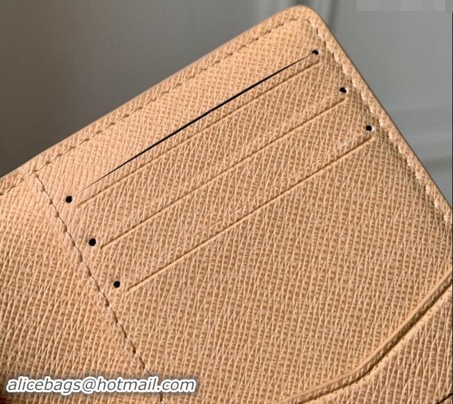 Best Price Louis Vuitton Pocket Organizer Wallet in Monogram Surfin' Canvas M83498 Sand Beige 2024