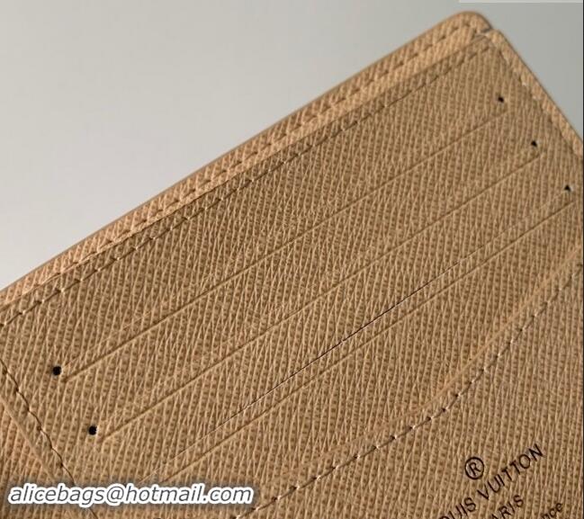 Shop Grade Louis Vuitton Slender Wallet in Monogram Surfin' Canvas M83468 Sand Beige 2024