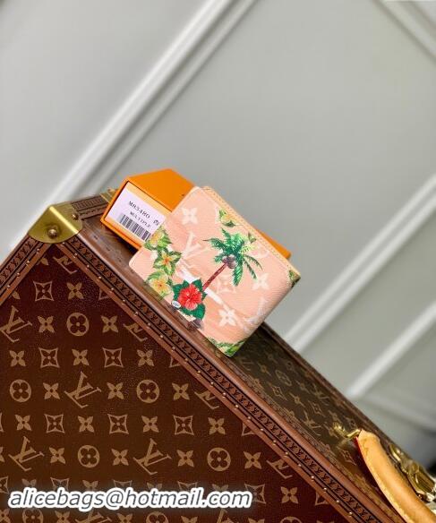 Shop Grade Louis Vuitton Slender Wallet in Monogram Surfin' Canvas M83468 Sand Beige 2024