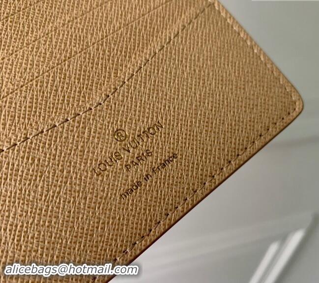 Shop Grade Louis Vuitton Slender Wallet in Monogram Surfin' Canvas M83468 Sand Beige 2024