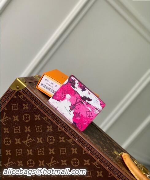 Top Grade Louis Vuitton Slender Wallet in Monogram Surfin' Canvas M83468 Pink 2024