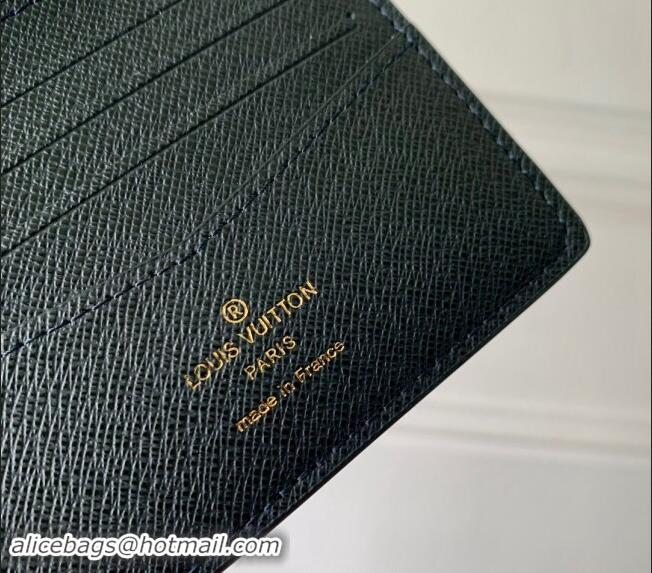 Low Price Louis Vuitton Slender Wallet in Monogram Surfin' Canvas M83468 Navy Blue 2024