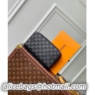 Super Quality Louis Vuitton Zippy XL Wallet in Damier Infini Leather N61254 Black 2024