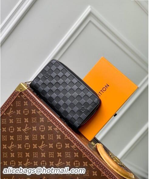 Super Quality Louis Vuitton Zippy XL Wallet in Damier Infini Leather N61254 Black 2024