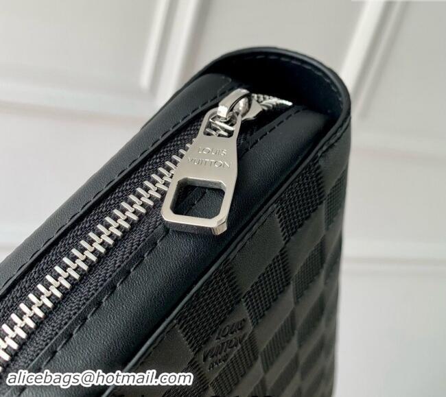 Super Quality Louis Vuitton Zippy XL Wallet in Damier Infini Leather N61254 Black 2024