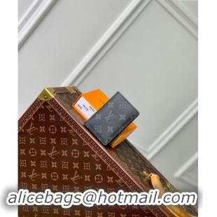 Trendy Design Louis Vuitton Pocket Organizer Wallet in Black Monogram Eclipse Canvas M61696 2024