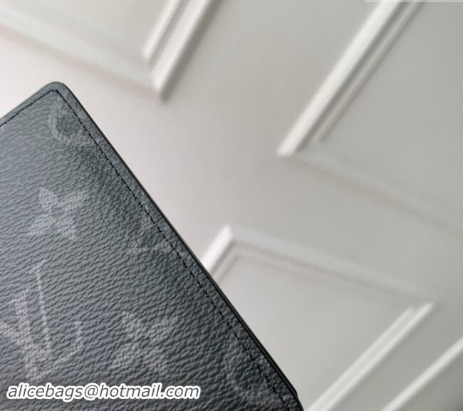 Trendy Design Louis Vuitton Pocket Organizer Wallet in Black Monogram Eclipse Canvas M61696 2024