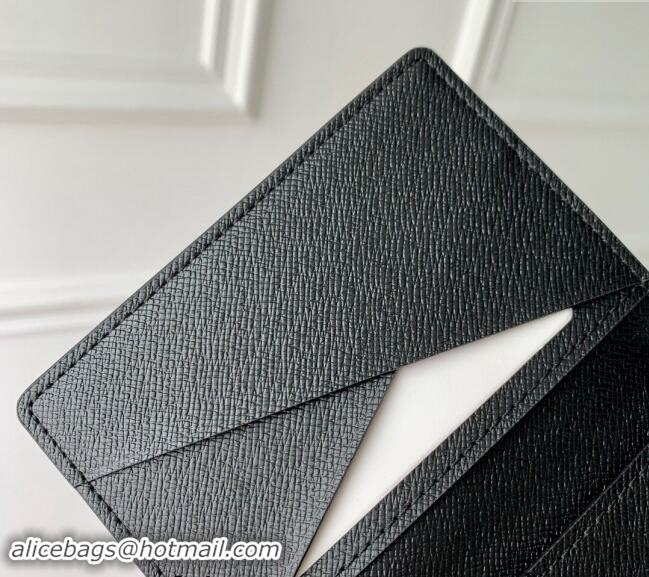 Trendy Design Louis Vuitton Pocket Organizer Wallet in Black Monogram Eclipse Canvas M61696 2024