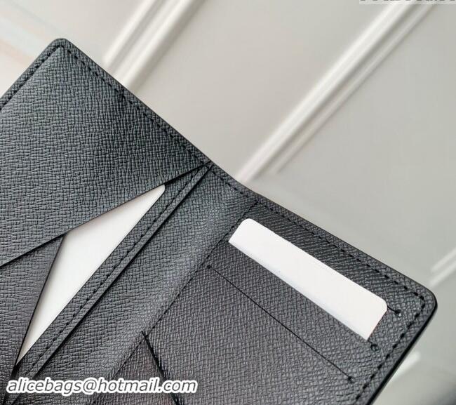 Trendy Design Louis Vuitton Pocket Organizer Wallet in Black Monogram Eclipse Canvas M61696 2024