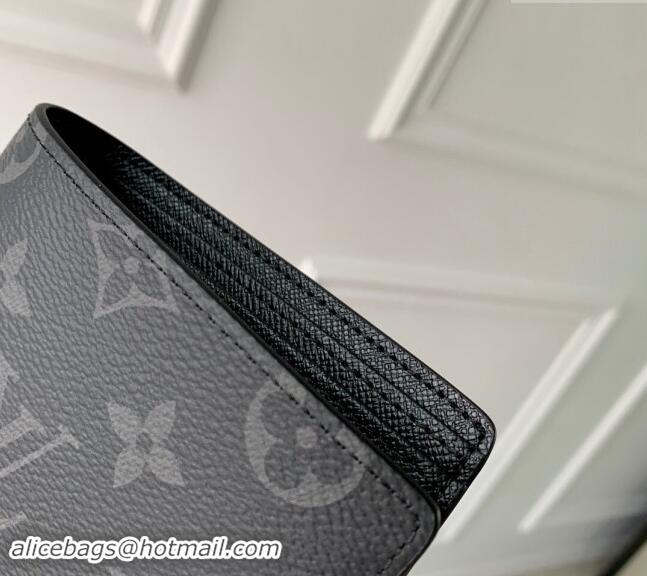 Top Grade Louis Vuitton Multiple Wallet in Black Monogram Eclipse Canvas M61695 2024