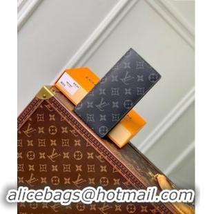 Good Quality Louis Vuitton Brazza Wallet in Black Monogram Eclipse Canvas M61697 2024