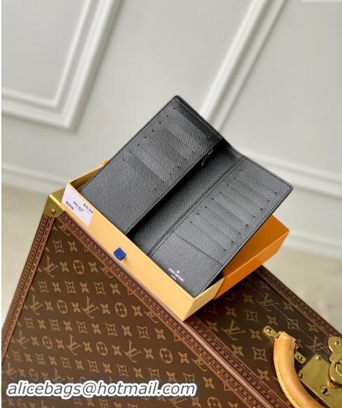 Good Quality Louis Vuitton Brazza Wallet in Black Monogram Eclipse Canvas M61697 2024