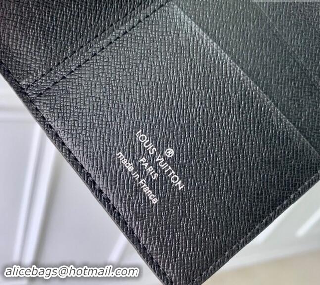 Good Quality Louis Vuitton Brazza Wallet in Black Monogram Eclipse Canvas M61697 2024