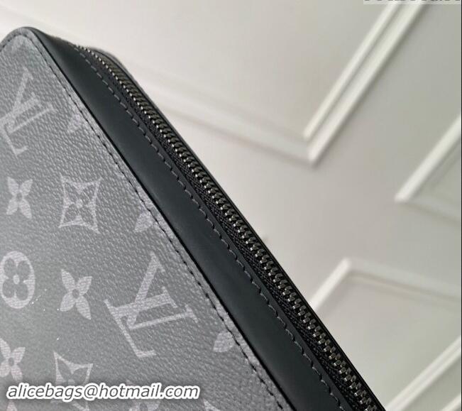 Inexpensive Louis Vuitton Zippy XL Wallet in Black Monogram Eclipse Canvas M61698 2024