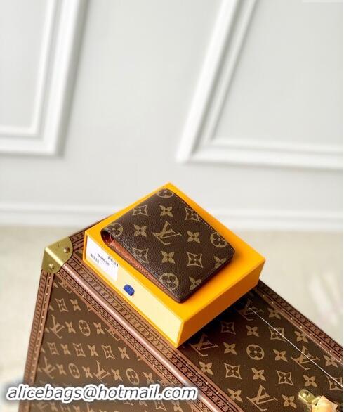 Affordable Price Louis Vuitton Multiple Wallet in Brown Monogram Canvas M60895 2024