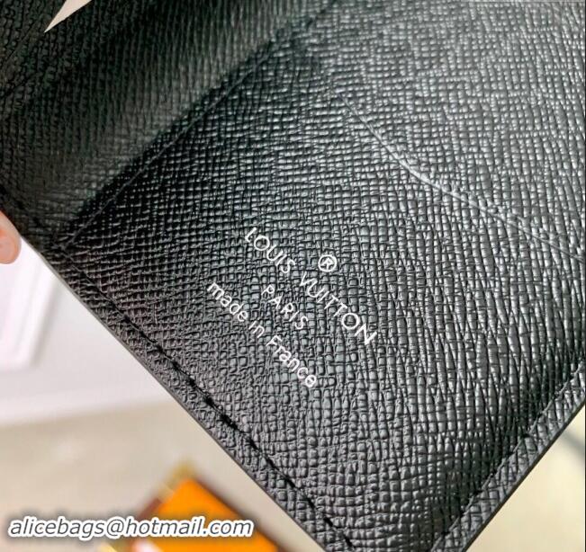 Well Crafted Louis Vuitton Pocket Organizer Wallet in Grey Monogram Eclipse Canvas M61696 2024